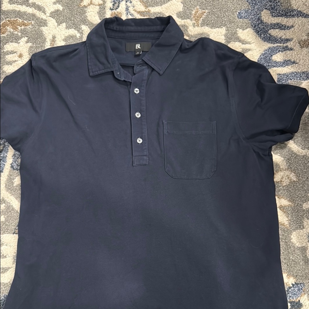 Banana Republic Blue Polo Shirt Classic Design
